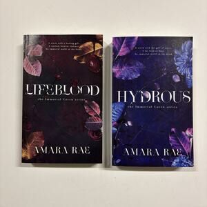 Lifeblood and Hydrous by Amara Rae Paperback Books. Set of 2. Nice condition!
